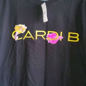 Cardi b women shirt nwt lrg